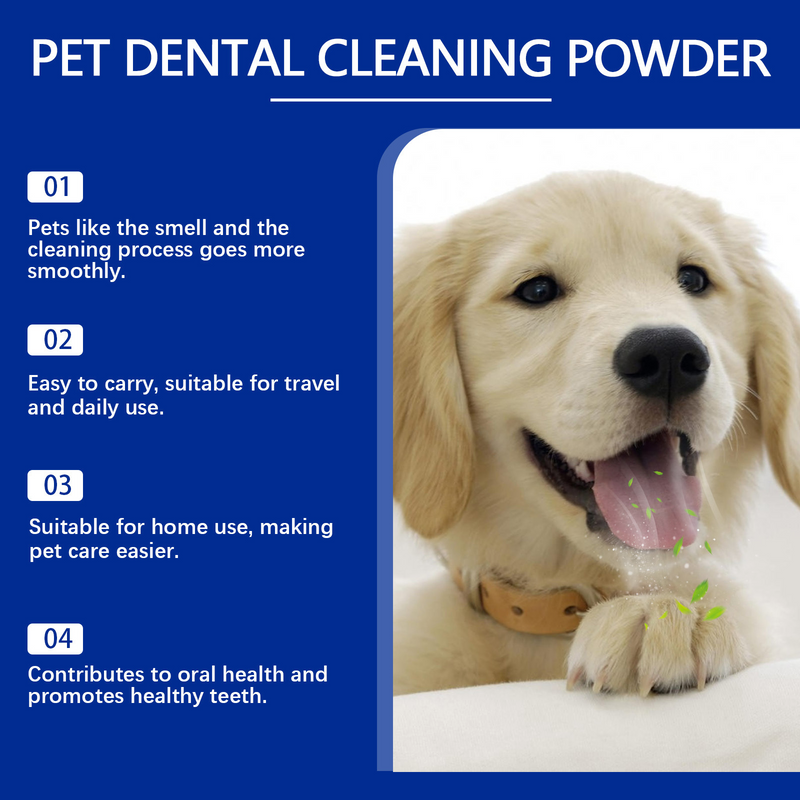 Fresh Breath & Gentle Teeth Cleaning Powder for Dogs (80g Spoon)